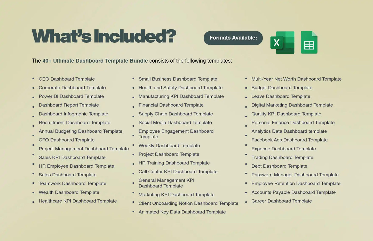 40+ Ultimate Dashboard Template Bundle
