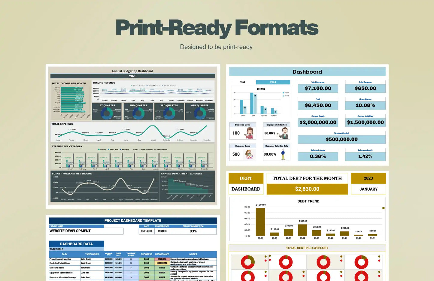 40+ Ultimate Dashboard Template Bundle
