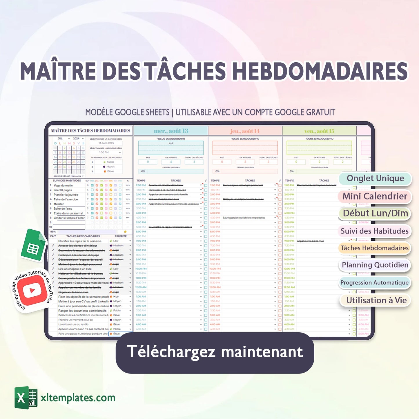 Maître Des Tâches Hebdomadaires
