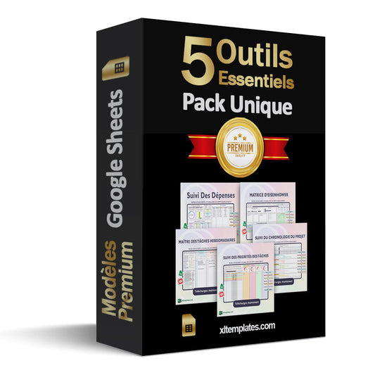 Pack Pro – 5 Modèles Google Sheets