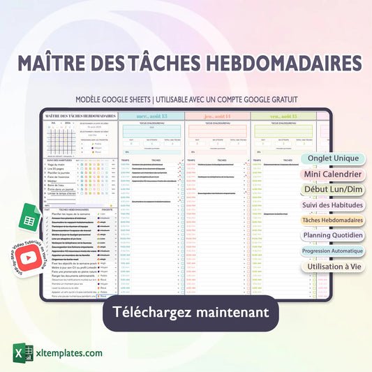 Maître Des Tâches Hebdomadaires