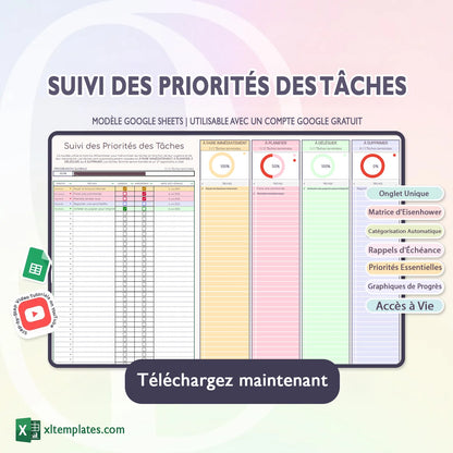 Pack Pro – 5 Modèles Google Sheets